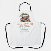 Verse Markt Boerenmarkt Bruidsfeest Schort (Voorkant)