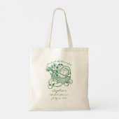 Verse Markt Bruidsmeisjesborrel Tote Bag (Achterkant)