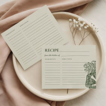 Verse Markt Hand Getekende Bruiloft Receptkaart