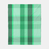Verse Mint & Forest Green Plaid Fleece Deken (Voorkant)