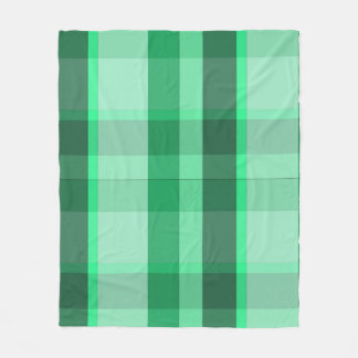 Verse Mint & Forest Green Plaid Fleece Deken