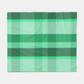 Verse Mint & Forest Green Plaid Fleece Deken (Voorkant (Horizontaal))