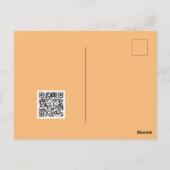 Verse monochrome grunge man watersproeier QR-code Briefkaart (Achterkant)