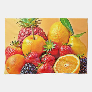 Verse Oogst: Levendig Ontwerp voor Fruit Oogst Theedoek
