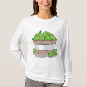 Verse oogstvat Granny Smith groene appels T-shirt
