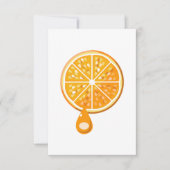 Verse Oranje uitnodigingen (Voorkant)