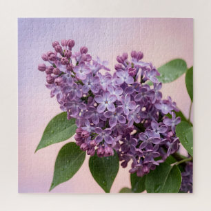 Verse Paarse Seringbloesems Lente Bloemenpracht Legpuzzel