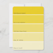 Verse Paint Moving Announcement Gold Paint Chip Kaart