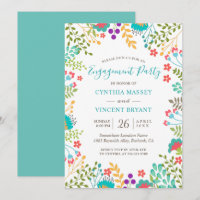 Verse pasteistei Floral Garden Engagement Party