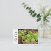 verse peren in de mand visitekaartje (Staand voorkant)