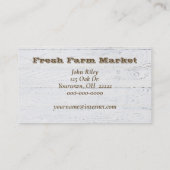 verse peren in de mand visitekaartje (Achterkant)