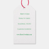 Verse perzik Waterverf Cadeaulabel (Achterkant)