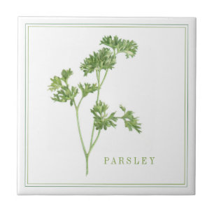 VERSE PETERSELIE 4.25x4.25 Keramische Tegel (+teks Tegeltje