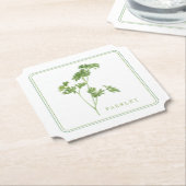 VERSE PETERSELIE Ticket Papieren Onderzetters (+te (Gekanteld)