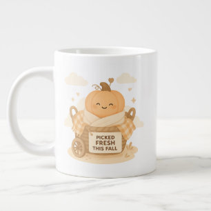 Verse Picked Deze Herfst Kawaii Pompoen Baby Desig Extra Grote Beker
