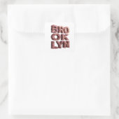 Verse Pink BROOKLYN Sticker Ontwerp (Tas)