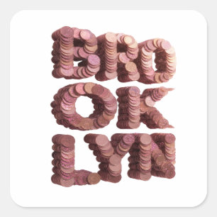 Verse Pink BROOKLYN Sticker Ontwerp