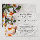 Verse Plumeria Orchid Lei Beach bruiloft uitnodigi Kaart (Voorkant / Achterkant)