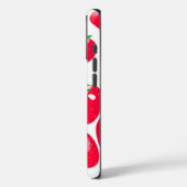 Verse rode aardbeien (wit) gepersonaliseerd Case-Mate iPhone case (Achterkant / Links)