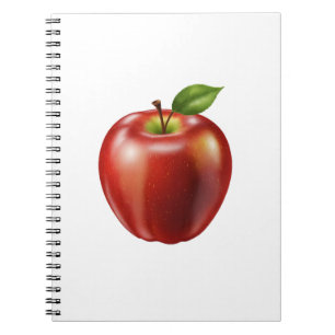 Verse rode appel notitieboek