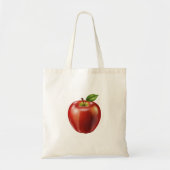 Verse rode appel tote bag (Voorkant)