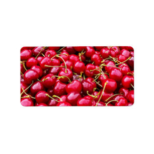 Verse rode kersen Fruit fotografie Natuurlijk Etiket