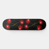Verse rode zoete Cherry Skateboard - Uw kleuren (Horizontaal)