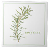 VERSE ROZEMARIJN 6x6 Keramische Tegel (+tekst) Tegeltje (Voorkant)