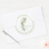VERSE ROZEMARIJN Grote Ronde Adres Enveloppe Zegel (Envelop)