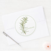VERSE ROZEMARIJN Grote ronde Stickers (Envelop)