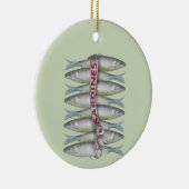 Verse sardines keramisch ornament (Rechts)