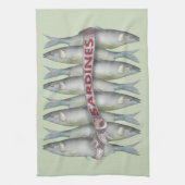 Verse sardines theedoek (Verticaal)