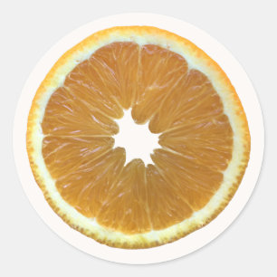 Verse Sinaasappels - fel oranje fruit - sinaasappe Ronde Sticker