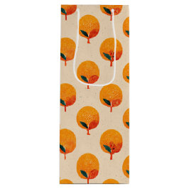 Verse Sinaasappels Illustratiewijn Wijn Cadeautas