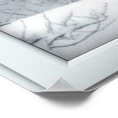 Verse sneeuwval met Uitzicht Poster (Hoek)