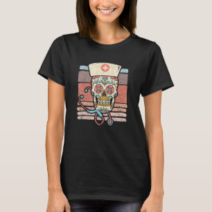 Verse Suiker Stethoscoop RN Medical Halloween T-shirt