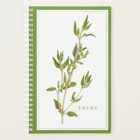 VERSE TIJM 5.5x8.5 Planner / Groen (Voorkant)