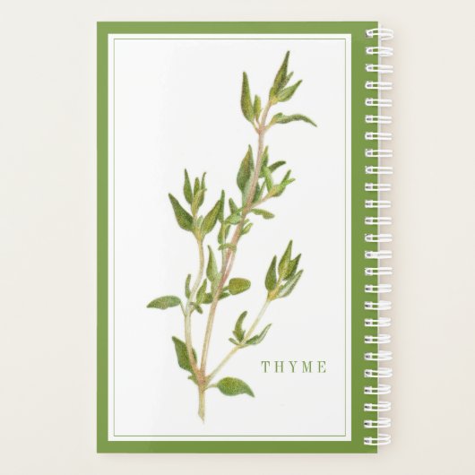 VERSE TIJM 5.5x8.5 Planner / Groen (Achterkant)