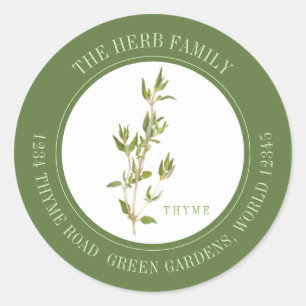 VERSE TIJM Kleine ronde envelop afdichtingen - Gro Ronde Sticker