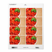 Verse Tomaten Keuken Label (Full Sheet)