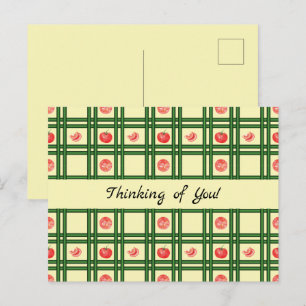 Verse Tomaten Tuinman Patroon Briefkaart