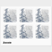 Verse Tracks Inspirerend Verse Vierkante Sticker (Vel)