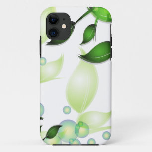 Verse Tuin Bladeren op Wit iPhone 11 Hoesje
