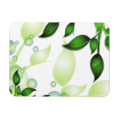 Verse Tuin Bladeren op Wit Magneet (Horizontaal)