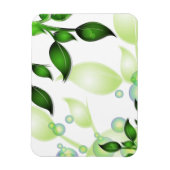 Verse Tuin Bladeren op Wit Magneet (Verticaal)