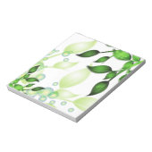 Verse Tuin Bladeren op Wit Notitieblok (Gedraaid)