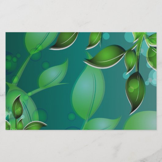 verse tuinbladeren briefpapier (Voorkant)