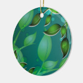 verse tuinbladeren keramisch ornament (Links)