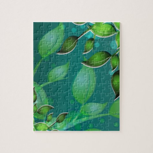 verse tuinbladeren legpuzzel (Verticaal)