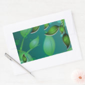 verse tuinbladeren rechthoekige sticker (Envelop)